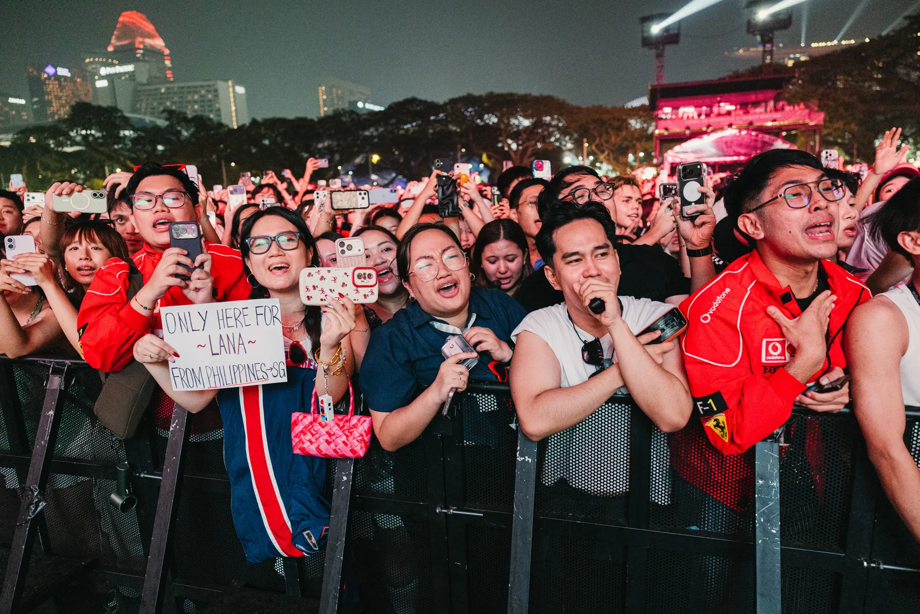 How Singapore’s F1 Grand Prix Became The ‘Coachella of Asia’ 11 Lana Del Rey fans gather at the 2026 Singapore Formula 1 Grand Prix.